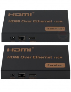 TT‐EX07 - HDMI удължител, пасивен, трансмитер, приемник, 1080P, UTP, LAN кабел, 150m, за DVR, NVR 