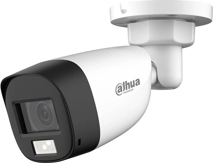 HAC-HFW1500TLM-IL-A-0360B-S2 - 5MP, 3.6mm, LED, 40m, външен монтаж, булет HDCVI, FULL COLOR, камера, DAHUA
