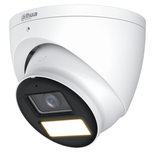 HAC-HDW1239T-A-LED-0280B-S3 - 2MP, 2.8mm, LED, 40m, външен монтаж, куполна HDCVI, FULL COLOR, камера, DAHUA